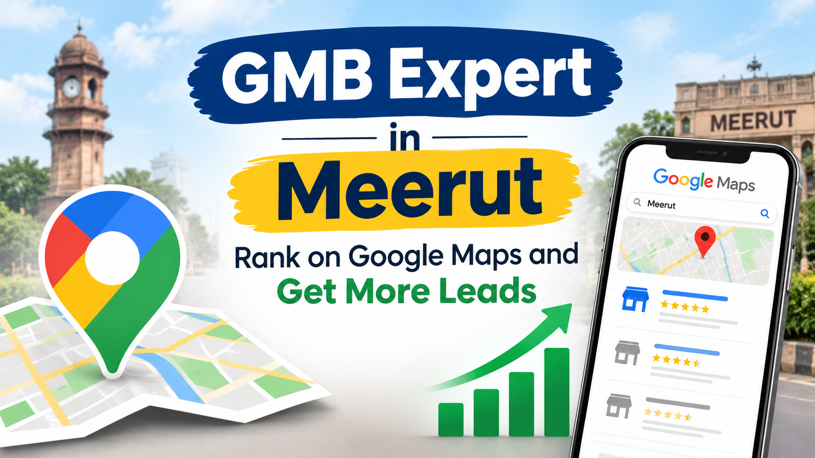 GMB expert in Meerut optimizing Google Business Profile to rank on Google Maps